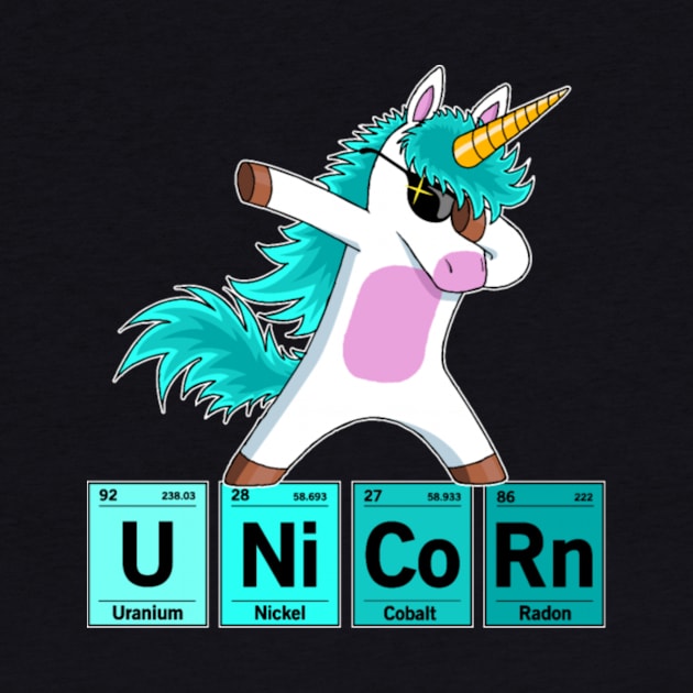 Dabbing Unicorn Dab Dance Chemical Elements by Xizin Gao